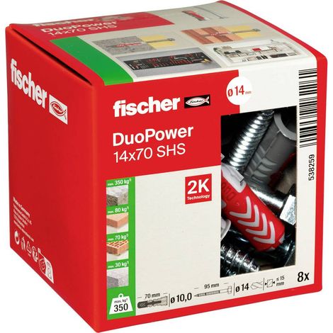 Fischer 8x DUOPOWER 14 x 70 mm S LD - 538259