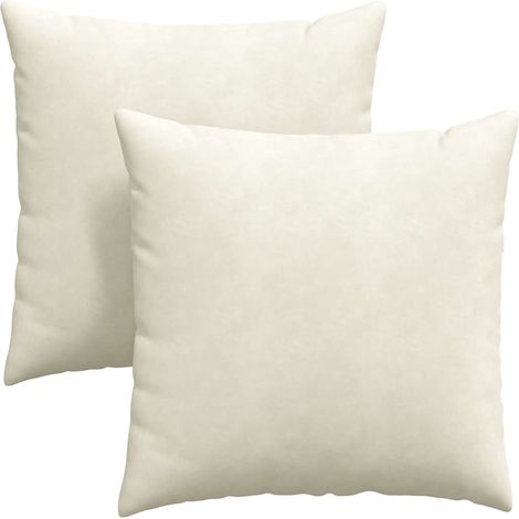 Maison Exclusive - Sofakissen 2 Stück Creme 60 x 60 cm Cordstoff