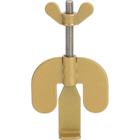 Serratura di sicurezza in acciaio inossidabile regolabile, portatile e robusta per porte di casa, hotel o scuola (colore oro). (1/5)