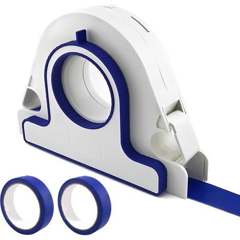 3-teiliger Klebebandabroller, Klebebandabroller, Abdeckbandapplikator, Abdeckwerkzeug, 2 Stück 25-mm-Klebebänder, tragbarer Abroller, Fensterrahmen (1/5)