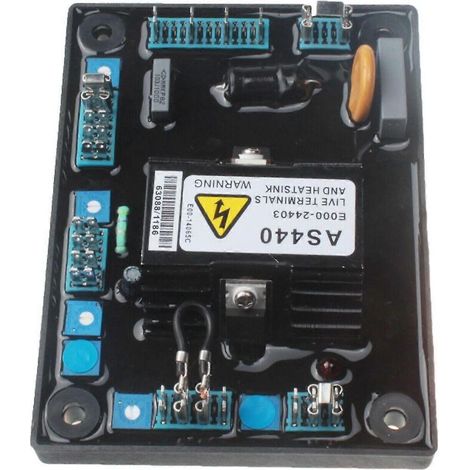 Régulateur automatique de tension (AVR) pour groupe électrogène – Entrée CA 190–264 V, 4 A – Compatible avec alternateurs et générateurs industriels et résidentiels