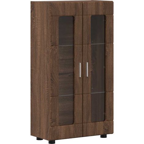 Sideboard FLORIN Brown Oak 55.5 x 29 x 100 cm Engineered Wood vidaXL