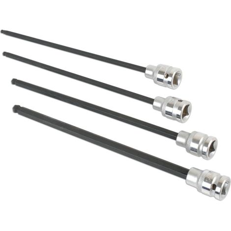 Jeu d'embouts extra longs a extremite spherique, de 5 a 10 mm (1/3)