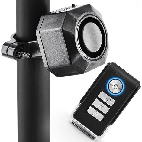 Alarme De Vélo Rechargeable avec Télécommande Détecteur De Mouvement De Sirène Antivol sans Fil 110 DB étanche