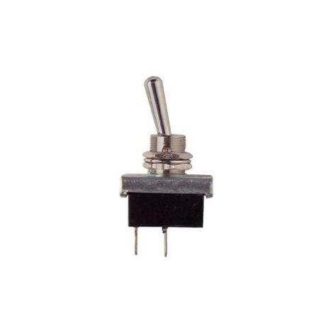Oc-Pro – Mini-interrupteur à levier ON/OFF 12V/24V – Courant 20A/10A – Fixation 6mm – Branchement cosses plates à souder