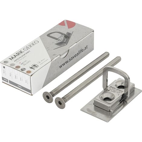 MARK Anschlagpunkt Gekko Vario EN795 95x50x14 mm zum Einsatz in Ziegel