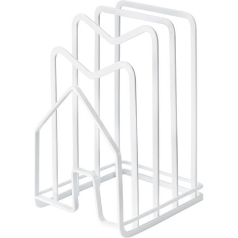 1 Support rangement, Acier inoxydable antirouille, Organiseur placard cuisine, Pour planches couvercles ustensiles (1/5)