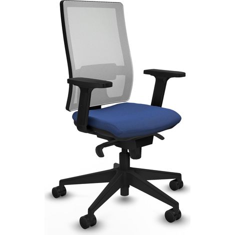 Piqueras y Crespo Chaise ergonomique bleu marine bureau