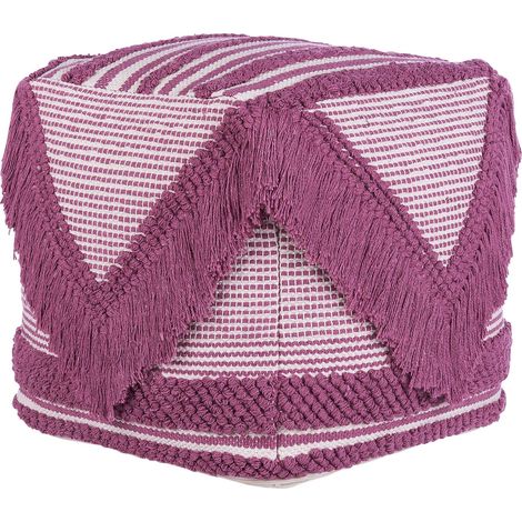 Pouf KOCHI Baumwolle Rosa