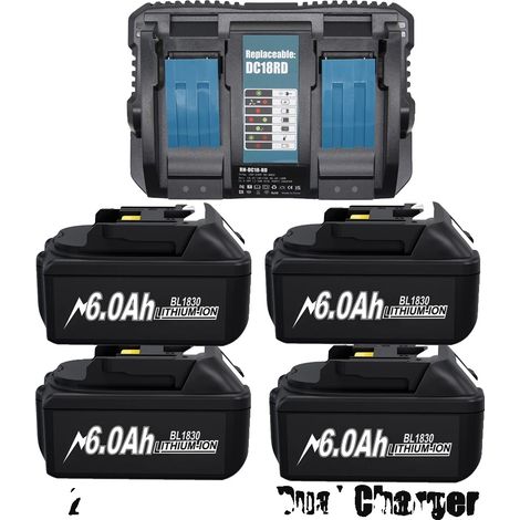 Batterie 18V, capacité 6,0Ah, certifiée FCC et RoHS (1/2)