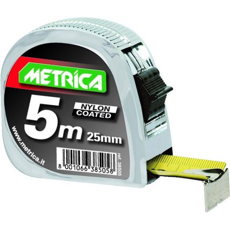 Metrica 38505 Flessometro Professionale, 5 x 25 mm