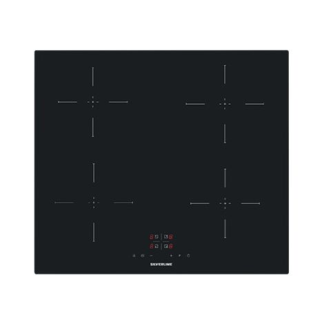 Silverline IH5445B01 Kochfeld Schwarz Integriert 59 cm Zonen-Induktionskochfeld 4 Zone(n)