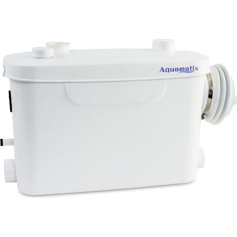 Aquamatix Trituratore Pompa Maceratore 400W Sistema di Sollevamento 100L/min 3 ingressi per WC sospeso 7m Distanza di pompaggio verticale con Filtro a carbone (1/5)