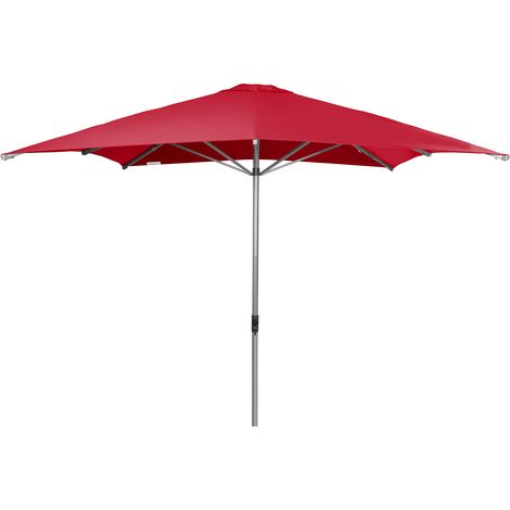 Doppler Sonnenschirm/ Großschirm "Alu Expert Teleskop" 300 x 300 cm, rot, ohne Volant, Bezug aus 100% Polyester, Gestell aus Aluminium, 18,1 kg (1/5)