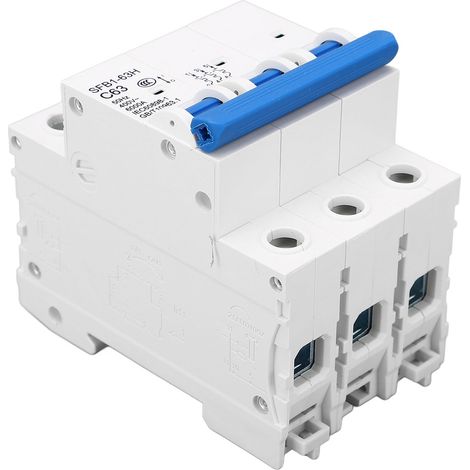 Disjoncteur à air, disjoncteur miniature type SFB1-63HC63/3P, interrupteur de protection, usage domestique 400 V CA (1/5)