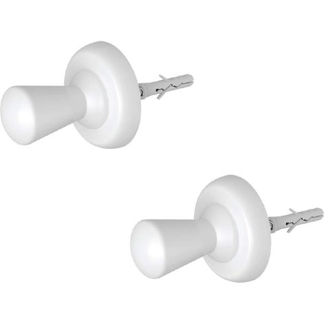Coppia Handy Drop Muro - Appendini di Design da Parete 100% Made in Italy - Appendini da Muro, Ideali anche per Legno e Cartongesso - Bianchi (1/5)