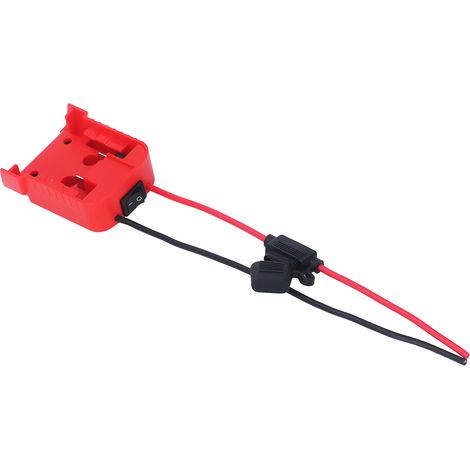 Adaptateur de batterie pour outil électrique avec fusibles, câble 12 AWG, module de commutation, convertisseur de batterie pour M18 18 V (1/5)