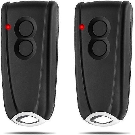 Télécommandes pour ouvre-porte de garage EcoStar RSC2-433, RSE2-433 et RSZ1-433, émetteur portatif pour portail Hormann Liftronic - lot de 2 (1/5)