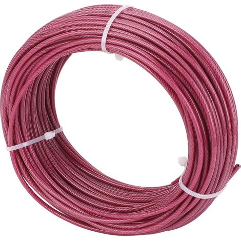 Kit de Tendeurs à Câble et Cordage 30m 3mm Violet, Multi-usage pour Voile d'Ombrage, Treillis, Plantes Grimpantes et Vignes (1/5)