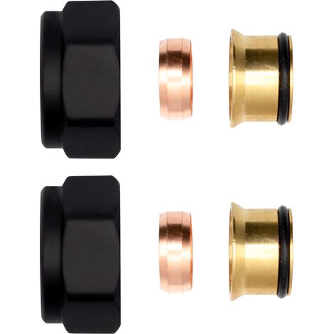 2 x Klemmringverschraubung Messing schwarz 3/4" für Kupferrohre Eurokonus 15mm 2 x Klemmringverschraubung Messing Schwarz 3/4" für Kupferrohre Eurokonus 15mm (1/2)
