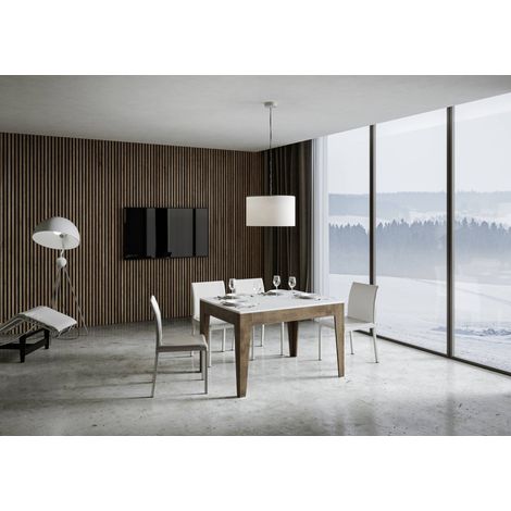 Tavolo Allungabile 120-180x90x77 cm Cico Mix Bianco Frassino