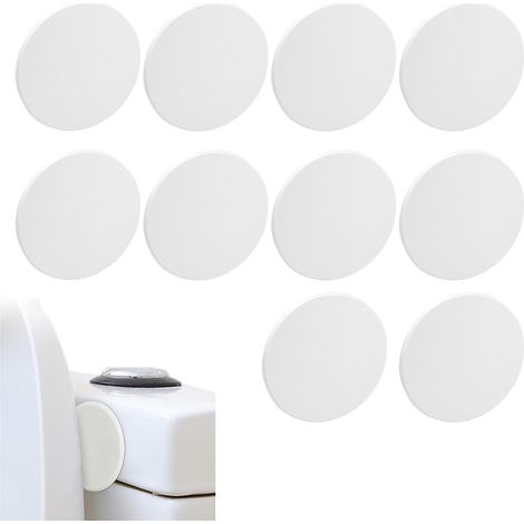 Protège-Pare-Chocs Pour Poignée De Porte - En PP Blanc Rond - 10 Pièces - Pour Protection Murale Contre Les Chocs - Auto-Adhésif (1/5)