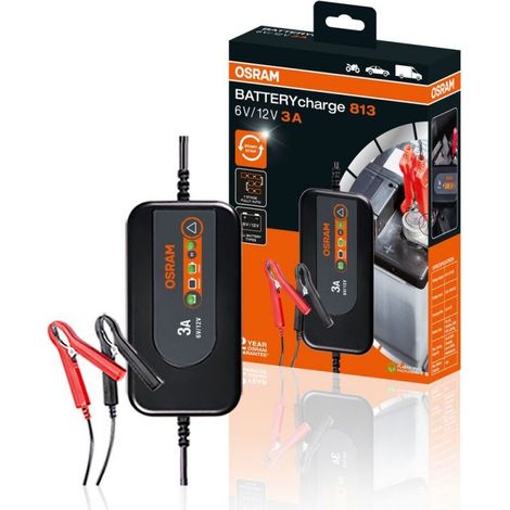 Chargeur de batterie auto 6V/12V BATTERYcharge 813 Osram OEBCS813 (1/5)