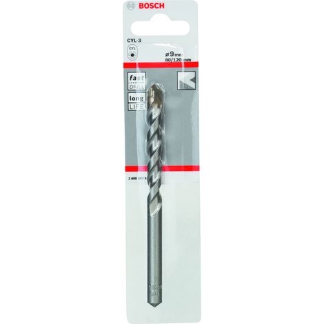 Brocas para hormigón CYL-3 9 x 80 x 120 mm d 8 mm  BOSCH 2608597664