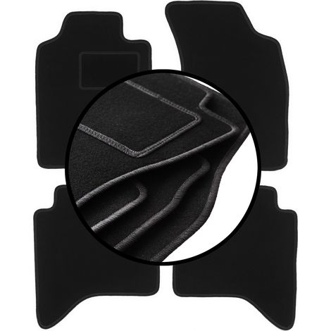 Jeu de tapis de sol en velours pour : Toyota Hilux VII N25 N2 pick-up (2006-2015)