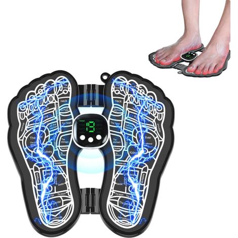 Massaggiatore elettronico per i piedi, allevia il dolore ai piedi e migliora la circolazione sanguigna, portatile per uso domestico e in viaggio (1/5)