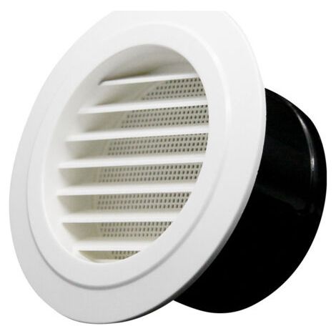 Grille aération VMC, 75mm Bouche de Ventilation avec Grille de Protection - ABS (ø75mm)