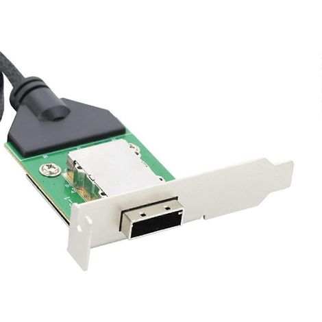 Mini-SAS-SFF-8087-Host-zu-SAS-HD-SFF-8088-Buchsen-Adapterkabel 1 m