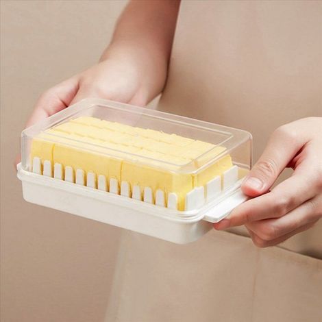 Boîte À Beurre - 16,5 X 9,5 X 5 Cm - Rangement Pour Beurre Et Fromage À Pâte Molle - 3 Pièces (1/5)