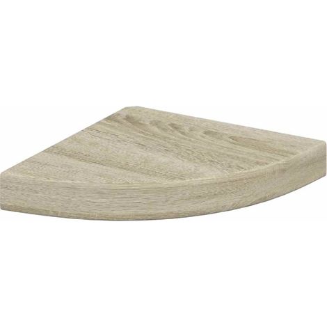 Maison Exclusive - Eck-Schweberegal Eichen-Optik 25x25x3,8 cm MDF