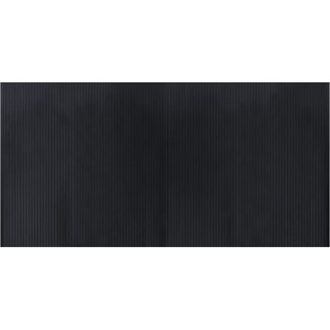 Tapis de sol,Tapis rectangulaire noir 100x200 cm bambou CFW204512 (1/5)