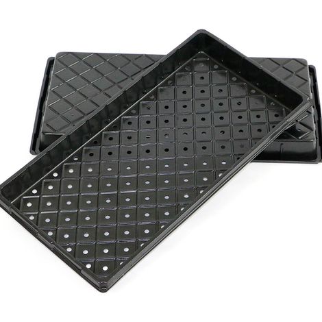2 plateaux de culture pour plantes, bacs de semis en plastique de 2 pièces, plateaux de propagation pour jardin (1/5)