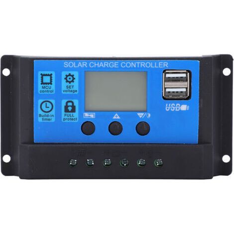 Contrôleur de charge solaire automatique MPPT PMW haute puissance 5 V 3 A, sortie USB, écran LCD HD (1/4)