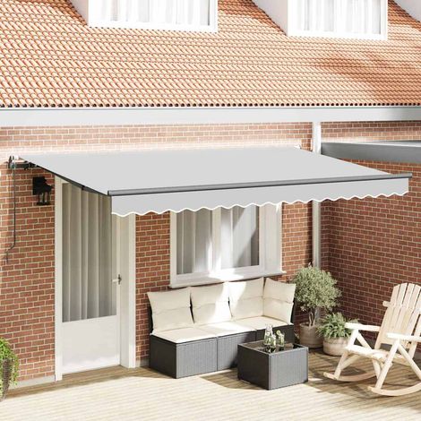 Cadre d'auvent-Support d'auvent Anthracite 4 x 2 m Métal 776517 (1/5)