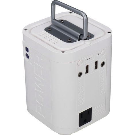 Station électrique portable 99Wh, générateur solaire batterie lithium 220V avec prises AC, camping caravane, voyage, bloc d'alimentation mobile, prise UE 110-240V, blanc (1/5)