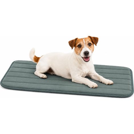 Panier Chien - Coussin Chien et Chat orthopédique Vert - adapté Cage métallique - Mousse mémoire de Forme - 70,5 x 41,5 x 2 cm (1/5)