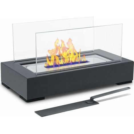 Portable Cheminée de Table,Cheminée au Bioéthanol avec Brûleur en Acier Inoxydable,ne Combustion Plus Longu (1/5)