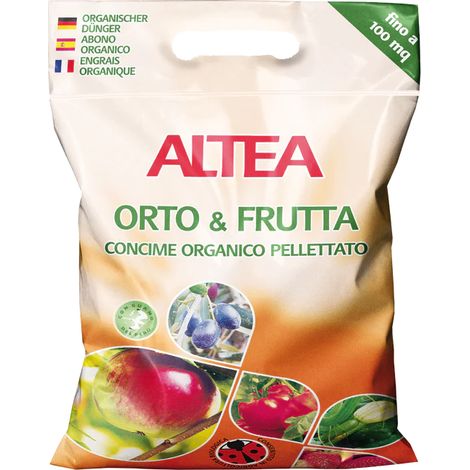 Altea Orto & Frutta Engrais organique granulé pour légumes et fruits 5 kg