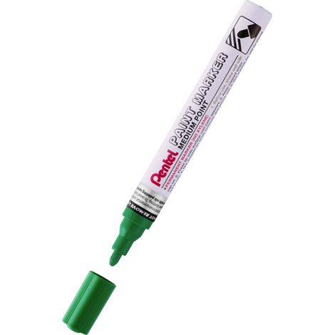 Pentel Ölmarker Aluminiumgehäuse MMP10-D Rund Grün