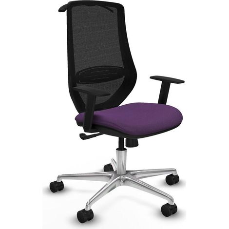 Piqueras-y-Crespo Mardos Sedia da ufficio viola confortevole