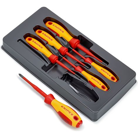 KNIPEX 00 20 12 V03 Assortimento giraviti VDE Phillips® / Pozidriv® 6 pezzi