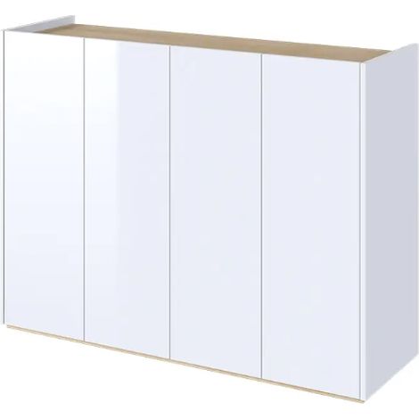 Aparador blanco brillante Facile - 156 cm