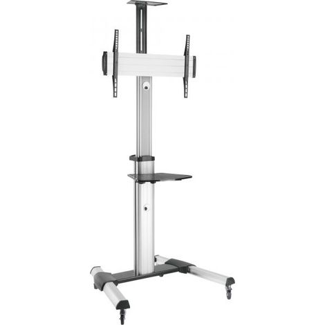 InLine Carrello per televisore nero e argento regolabile (1/3)