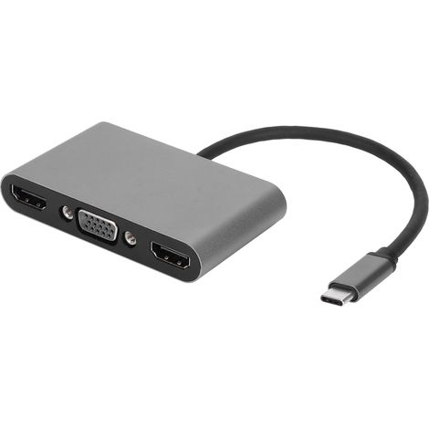 Station d'accueil 5-en-1 Type-C vers HDMI/VGA PD, adaptateur multiprise pour ordinateur portable (1/5)