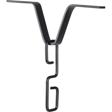 Crochet chaîne Pluie, Adaptateur gouttière à chaîne Pluie réglable Adaptateur chaîne Pluie en Forme V avec Crochet en Forme S  pour Sortie Tuyau Descente (1/4)