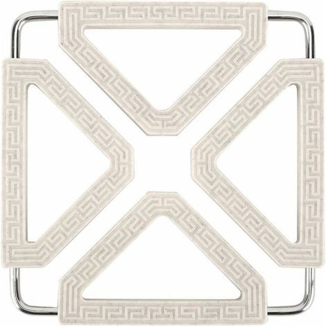 Dessous de Plat en Silicone, Extensible Résistant à La Chaleur Accessoires de Cuisine Set de Table Silicone pour Comptoir de Cuisine pour Pot, Bol, Tasses et Assiette(Beige) (1/5)